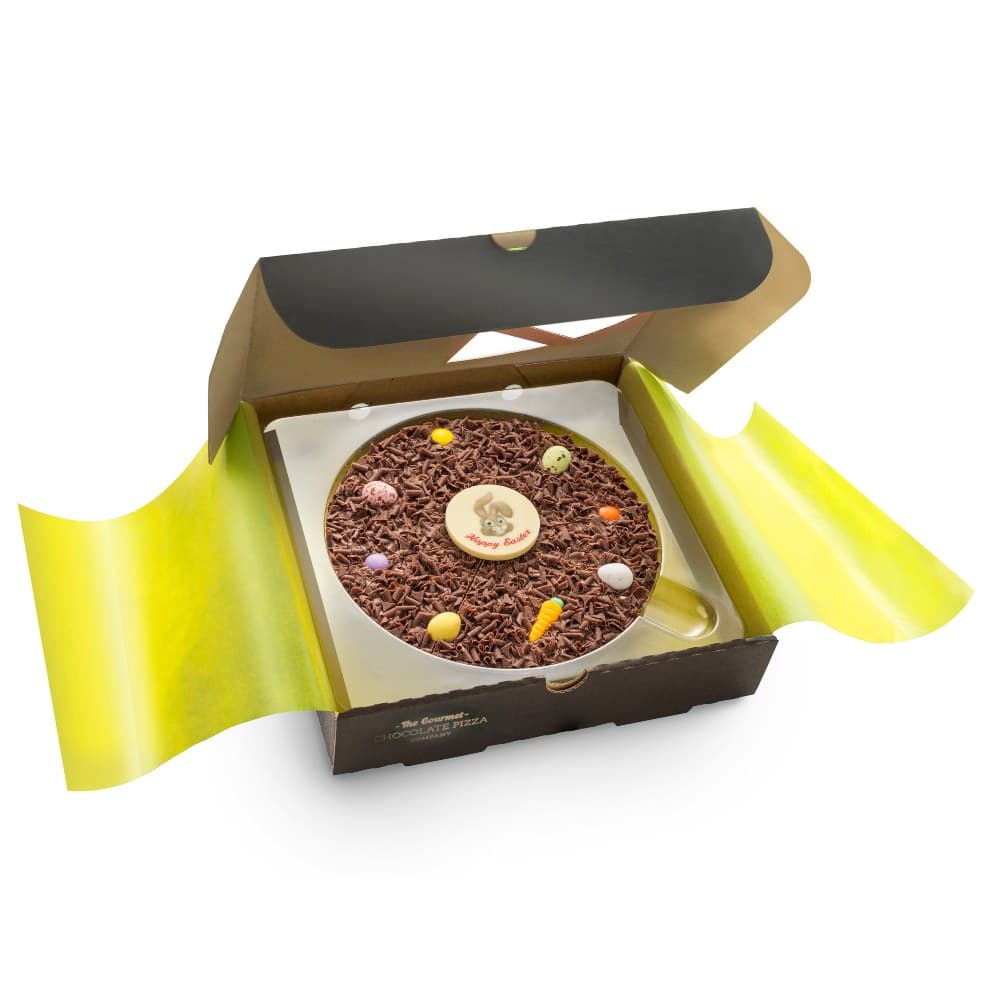 7 inch Easter pizza, presented in a pizza box